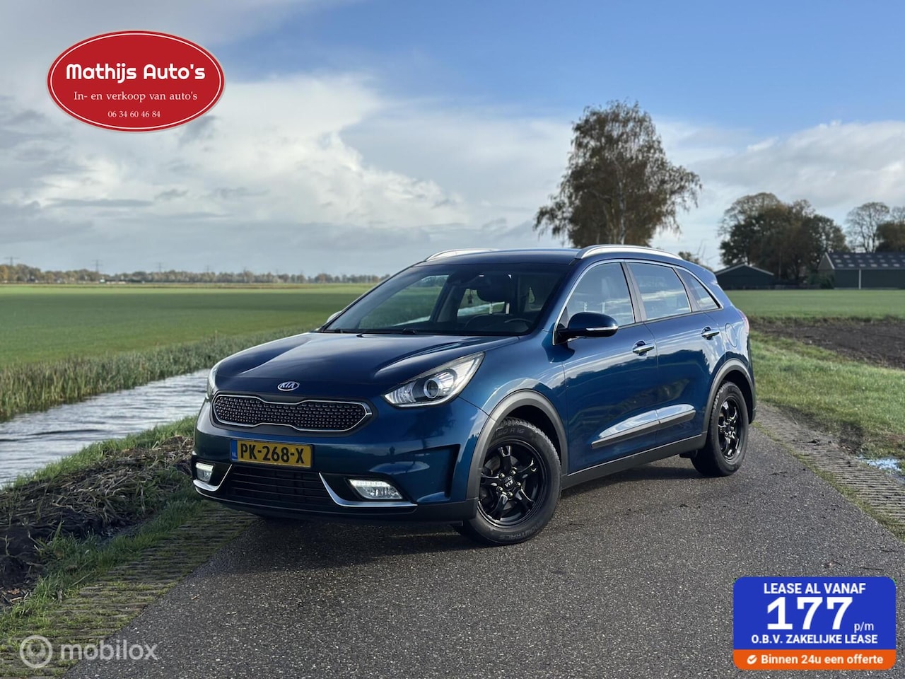 Kia Niro - 1.6 GDi Hybrid DynamicLine Hybride 100% onderhouden! Nette auto! - AutoWereld.nl