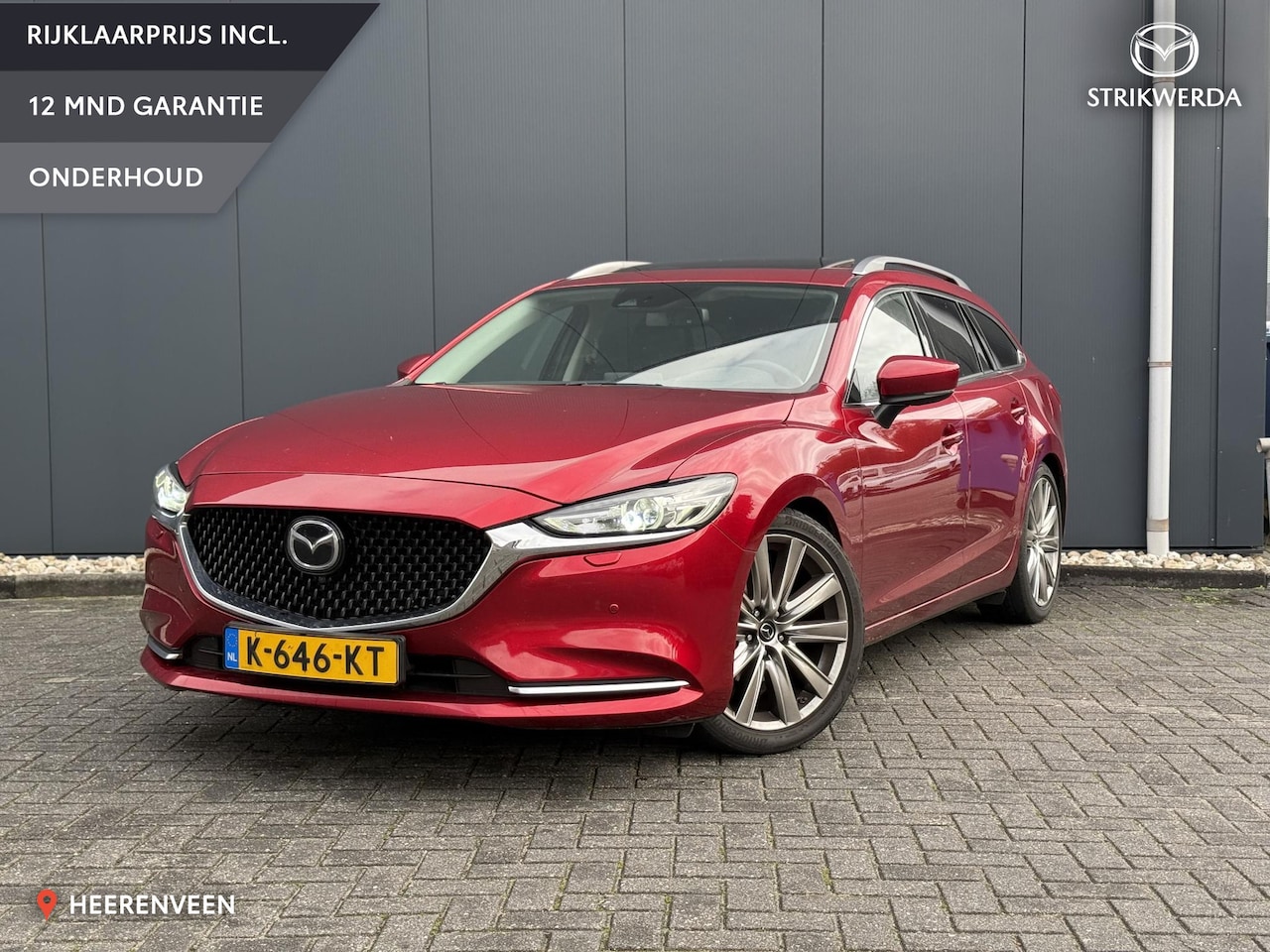Mazda 6 Sportbreak - 2.0 SkyActiv-G 165 Luxury AUTOMAAT | Stoelverwarming/koeling | Bose | leer | Pano - AutoWereld.nl