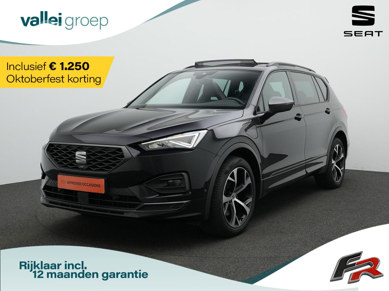 SEAT Tarraco - 1.4 TSI e-Hybrid 245 pk DSG PHEV FR Business Intense | Panoramadak | Trekhaak | Adaptief o - AutoWereld.nl