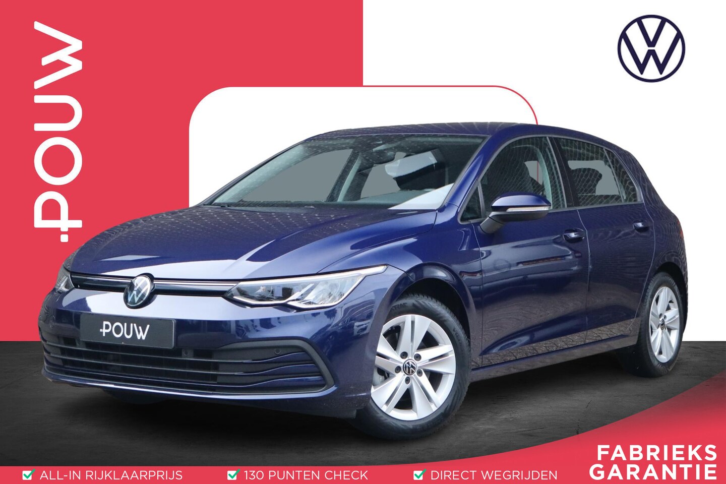 Volkswagen Golf - 1.0 TSI 110pk Life | Navigatie | Adaptive Cruise | Volautomatische Airconditioning - AutoWereld.nl