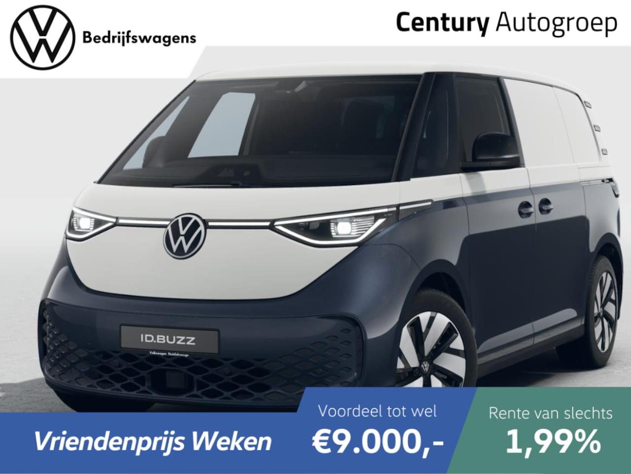 Volkswagen ID. Buzz Cargo - Bedrijfswagens Bulli Edition Elektromotor 210 kW (286 pk) 2988 mm - AutoWereld.nl