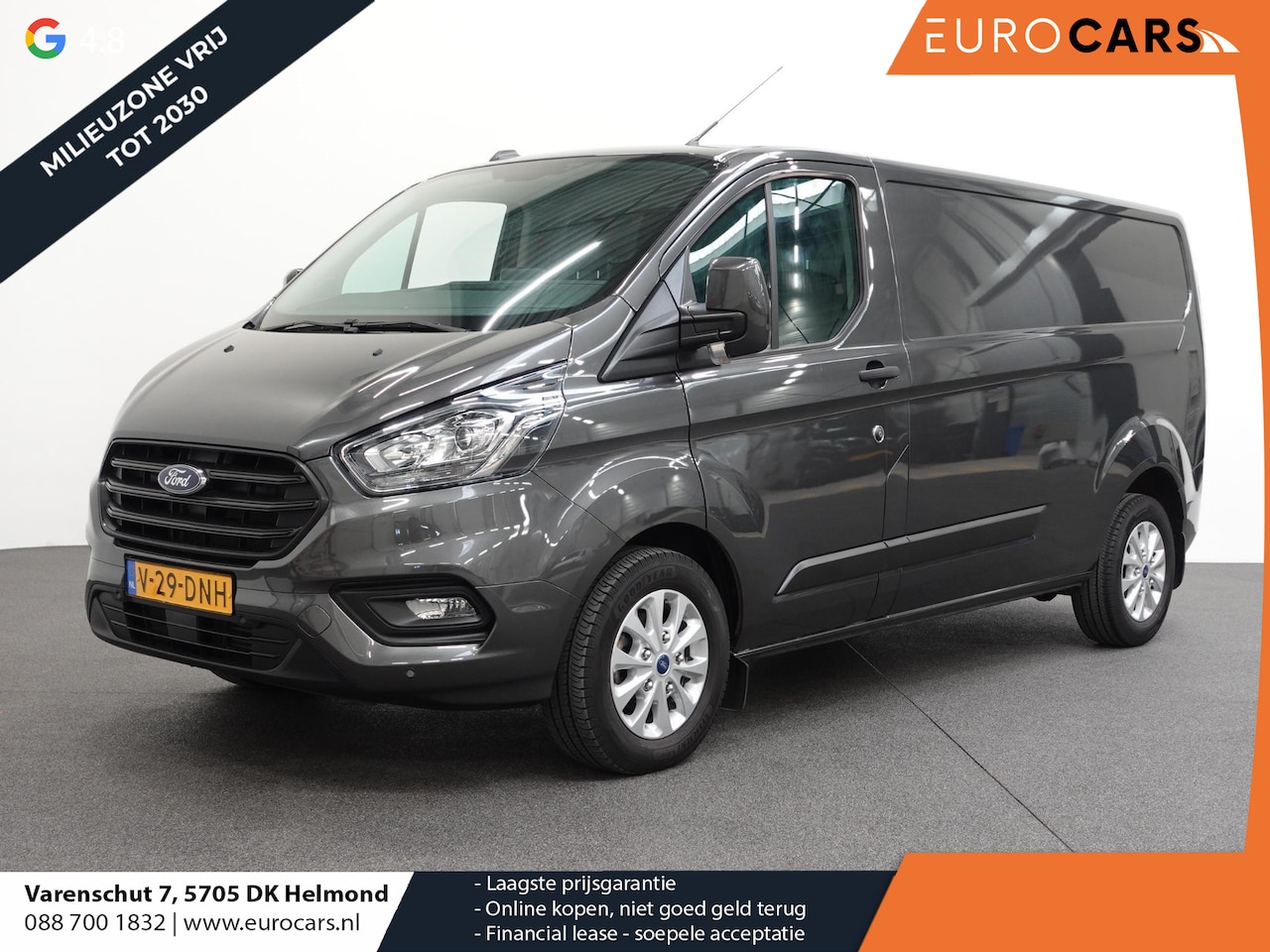 Ford Transit Custom - 300 2.0 TDCI L2H1 Trend Automaat Airco Navi Cruise Parkeersensoren Camera Trekhaak Carplay - AutoWereld.nl
