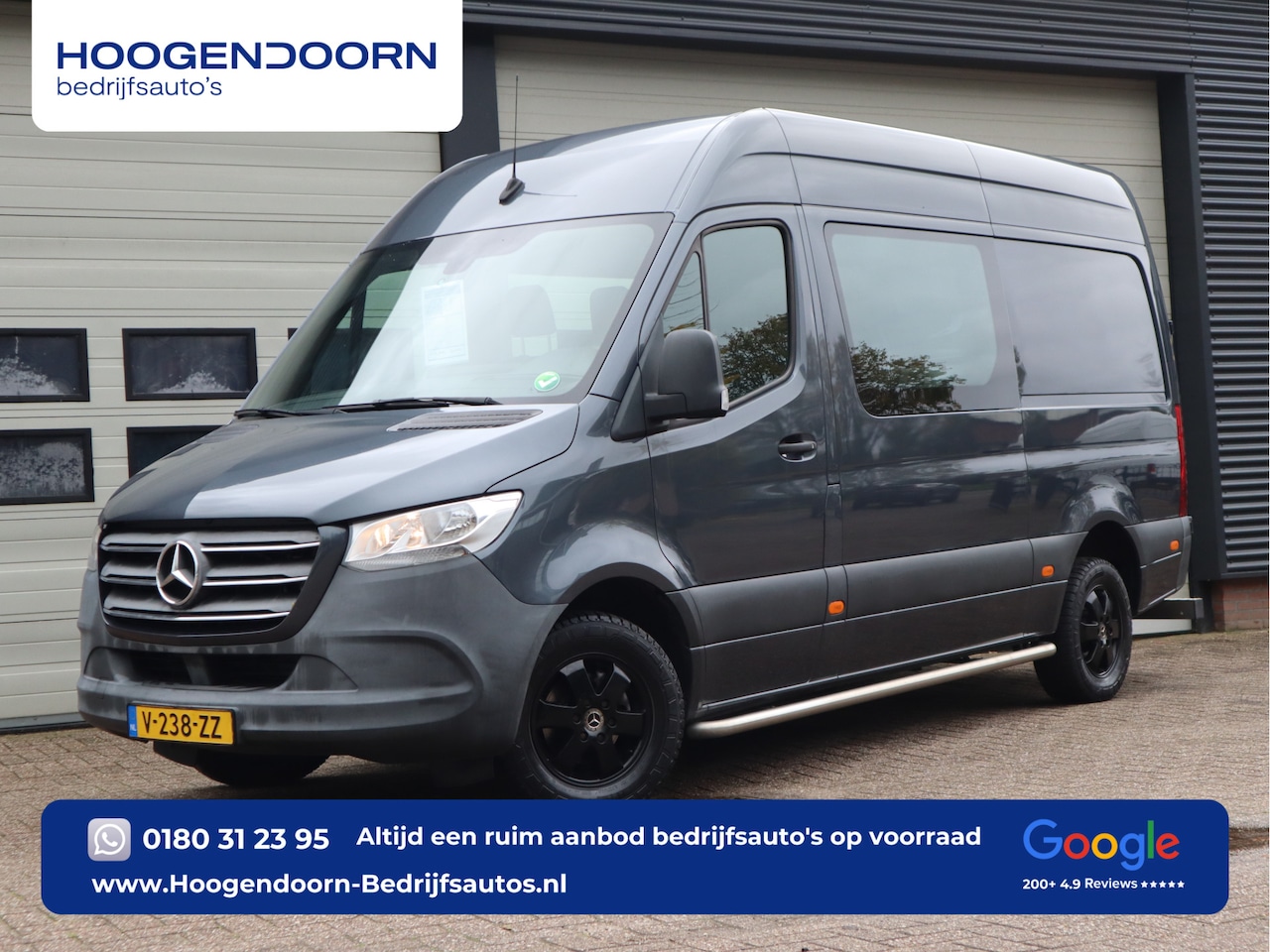 Mercedes-Benz Sprinter - 314 CDI Euro 6 Automaat DC 6 Pers. - L2H2 - Trekhaak 3,5t KG - Cruise - AutoWereld.nl