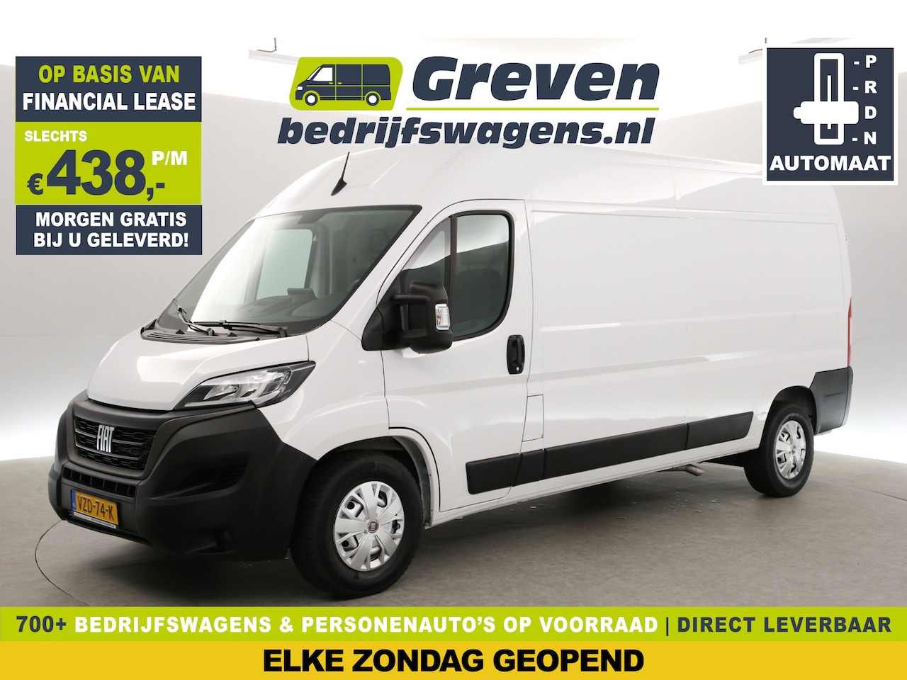 Fiat Ducato - 35H 2.2 MultiJet L3H2 | 140PK | Automaat | Airco | Camera | Cruise | 3-Zits | Navigatie - AutoWereld.nl