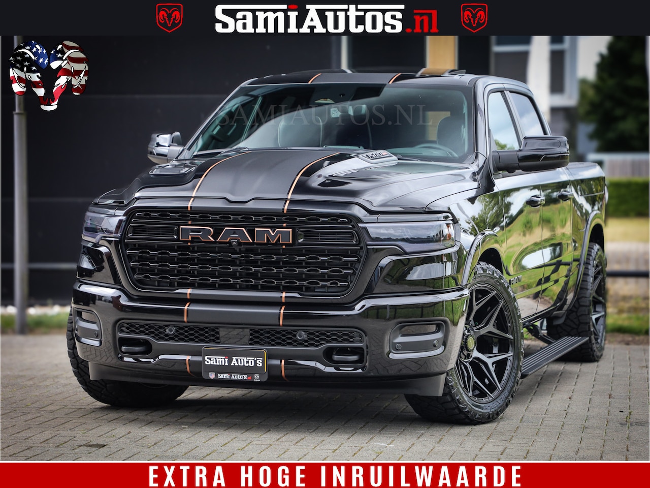 Dodge Ram 1500 - Limited Night H.O 540HP 706Nm | Massage + Full Option | De Meest Luxe en Volle Pick-Up in - AutoWereld.nl