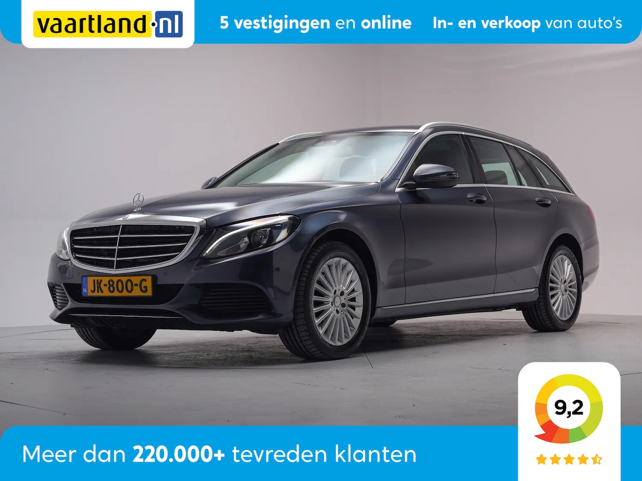 Mercedes-Benz C-klasse - 200 Ambtition Aut [ Half Leder Stoelverwarming Navi ] - AutoWereld.nl