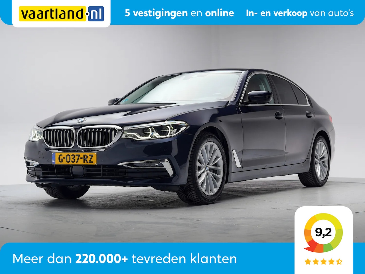 BMW 5-serie - 520i High Executive Luxury Edition Aut. [ Lederen comfortzetels 360°-camera Stoelverwarmin - AutoWereld.nl