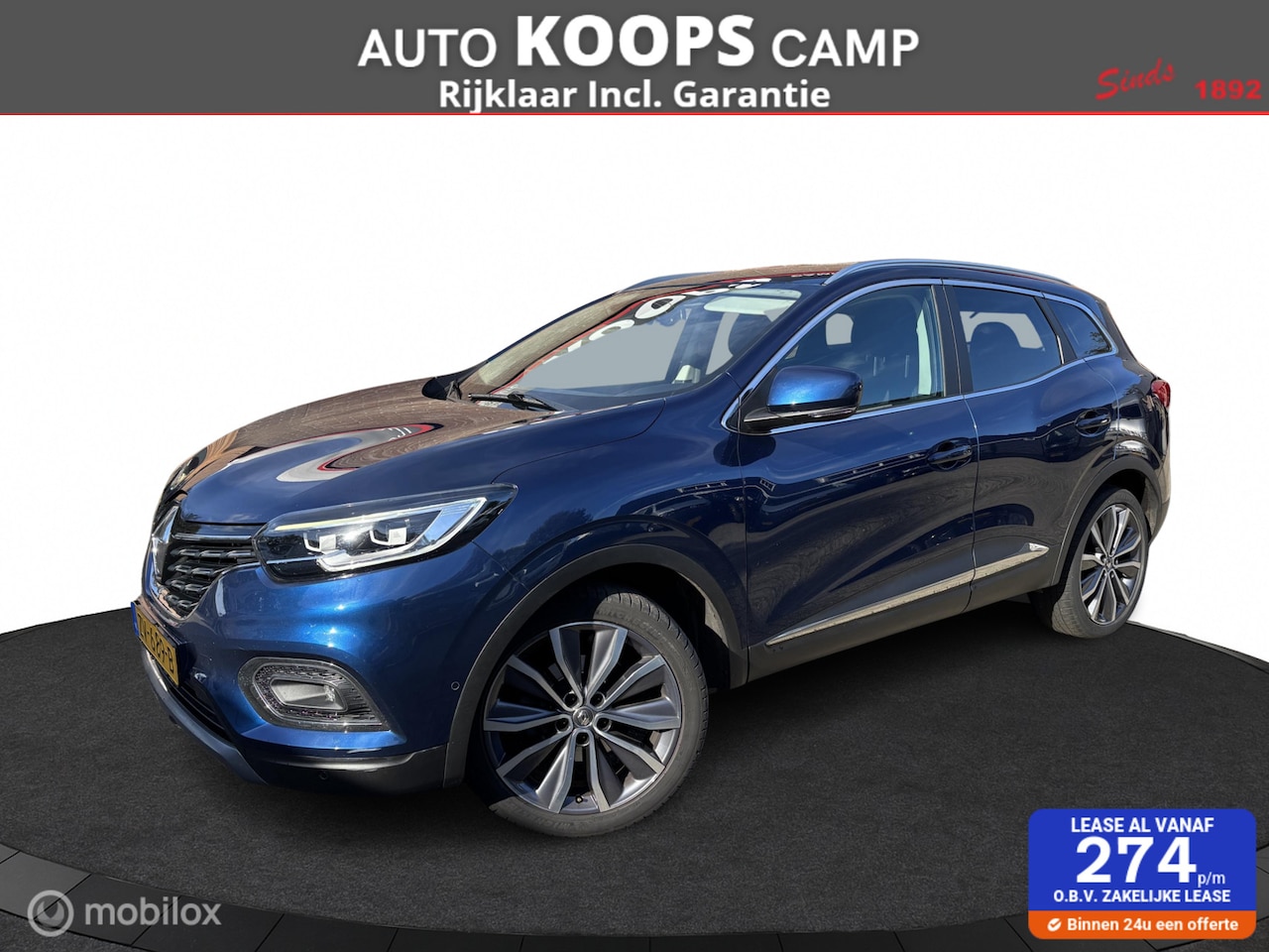 Renault Kadjar - 1.3 TCe Zen 140Pk Automaat | Leder | Trekhaak | Clima | Apple CarPlay | Keyless | PDC v/a - AutoWereld.nl