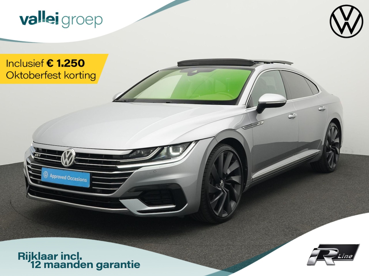 Volkswagen Arteon - 2.0 TSI 190 pk DSG Business R Exclusive / R-Line | Panoramadak | Leder | Geheugen-/massage - AutoWereld.nl