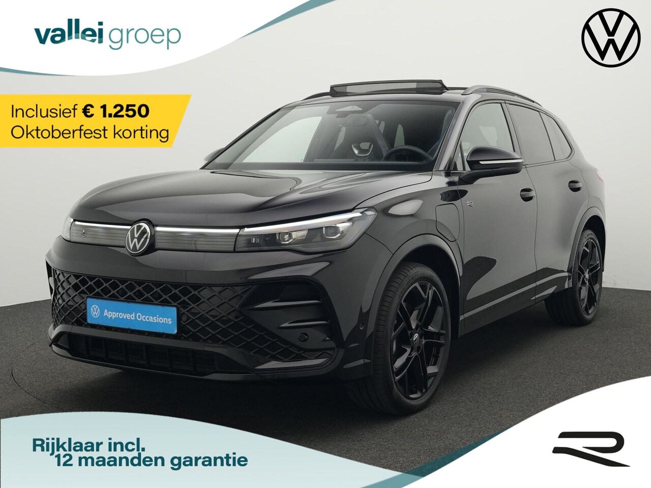 Volkswagen Tiguan - 1.5 eHybrid 204 pk DSG R-Line Edition | Panoramadak  | Stoel-/stuurverwarming | Standkache - AutoWereld.nl