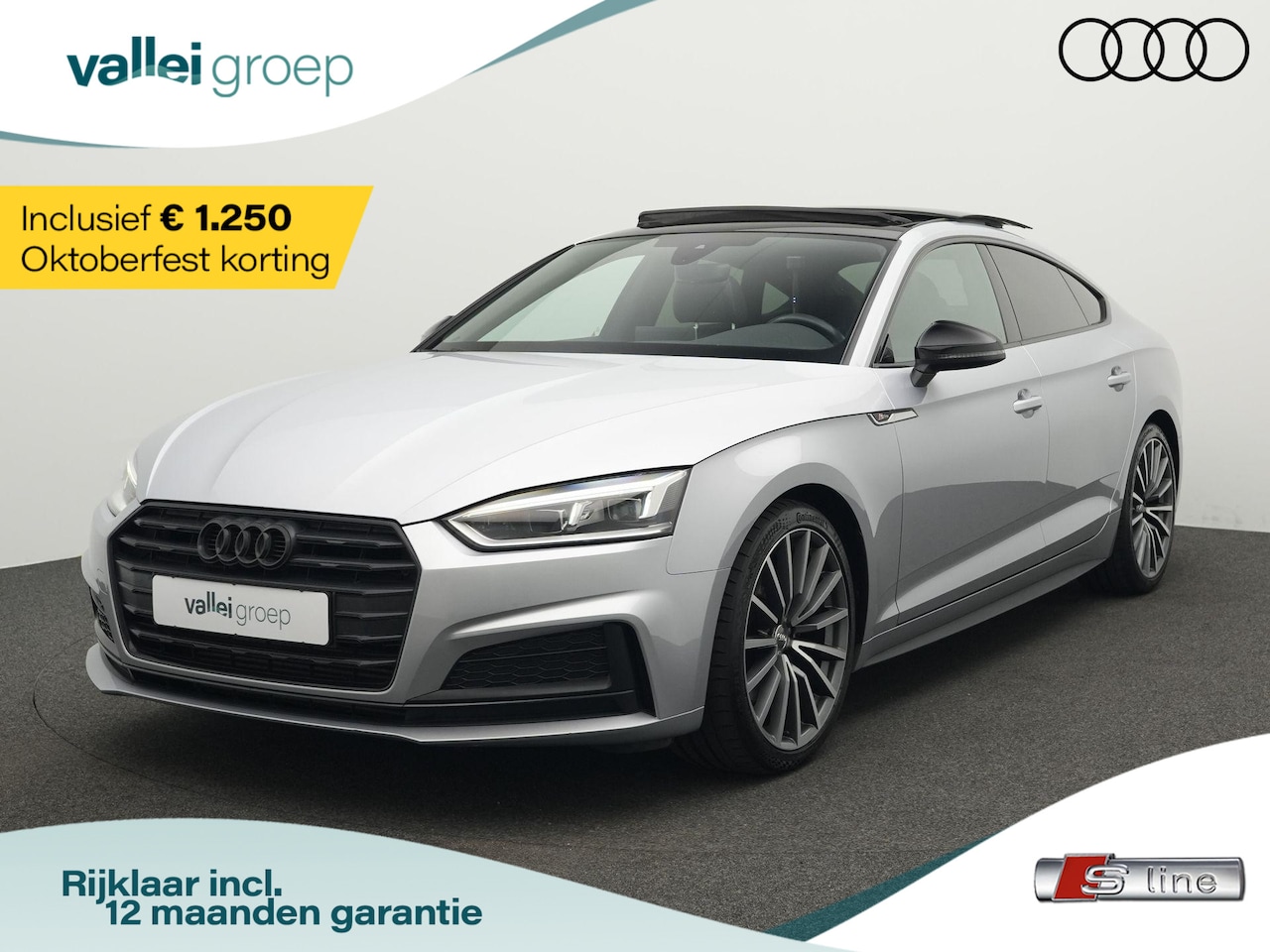 Audi A5 Sportback - 2.0 TFSI 190 pk S-tronic Sport Pro Line S / S-Line | Panoramadak | Navigatie | Sportonders - AutoWereld.nl