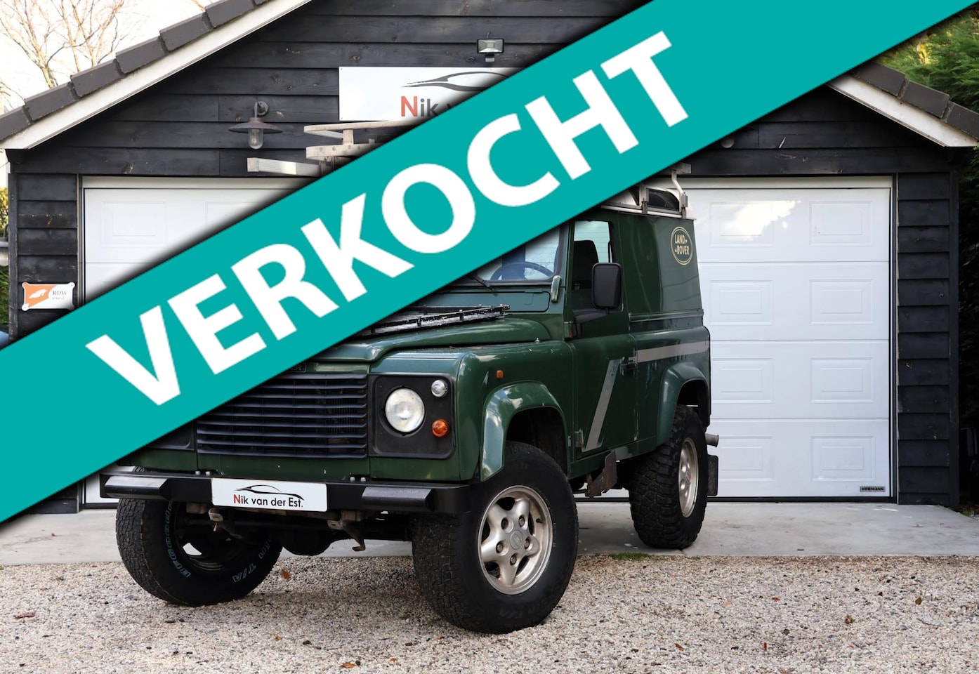 Land Rover Defender Hard Top - 2.5 Tdi 90" Top-Nw koppeling- Nw beurt-Roofrack - AutoWereld.nl