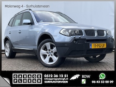 BMW X3 - 3.0D Executive 6-Cilinder 4x4 Automaat Trekhaak Leer Nav/Cruise Memory Youngtimer