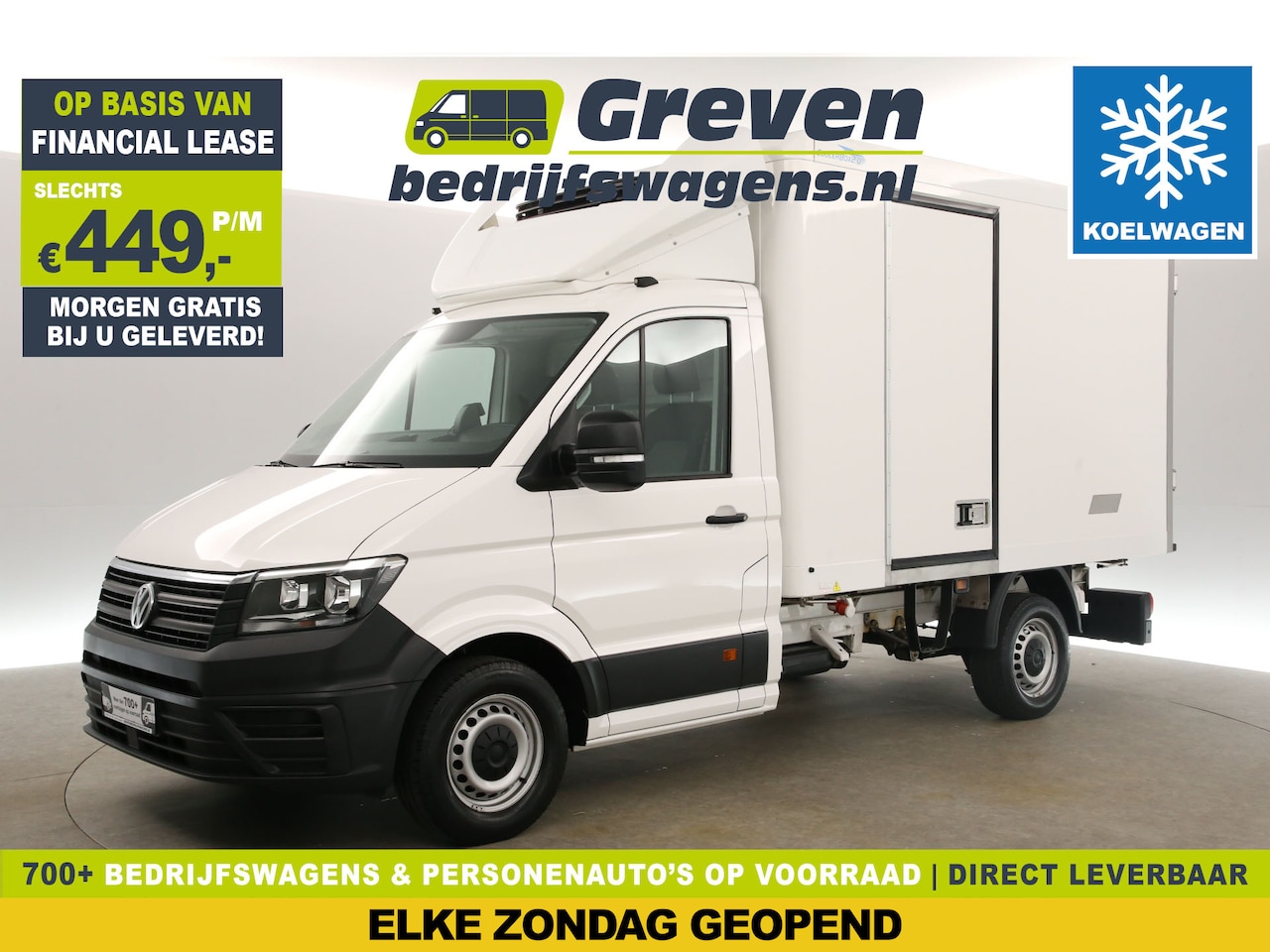 Volkswagen Crafter - 35 2.0 TDI 177PK | Koelwagen -9 C° | Bakwagen | Zijdeur | Airco | Koelauto | 3-Zits | Laad - AutoWereld.nl