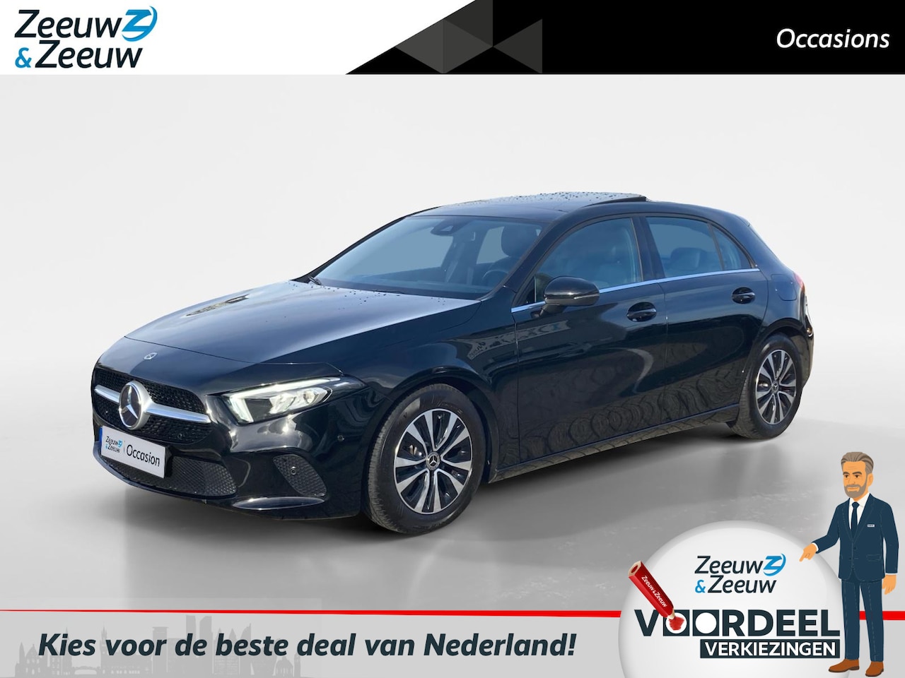 Mercedes-Benz A-klasse - 180 Business Solution | AUTOMAAT! | Schuif- kanteldak | Camera | Leder | Stoelverwarming - AutoWereld.nl