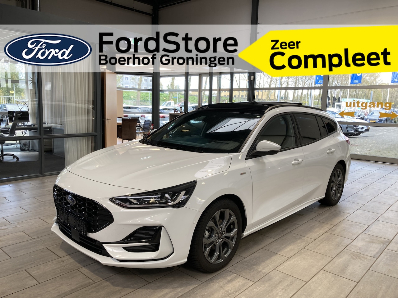 Ford Focus Wagon - ST-Line X EcoBoost Hybrid 155 pk I Pano | Winter Pack | Adapt. cruise | All Seasons | HUD - AutoWereld.nl