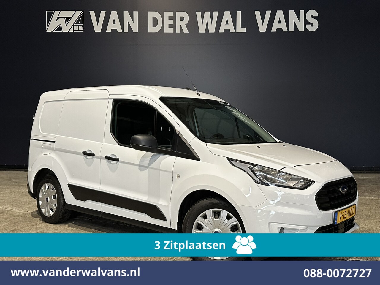 Ford Transit Connect - 1.5 EcoBlue 101pk L1H1 Euro6 Airco | 3-Zits | Trekhaak | Stoelverwarming | Verwarmde voorr - AutoWereld.nl