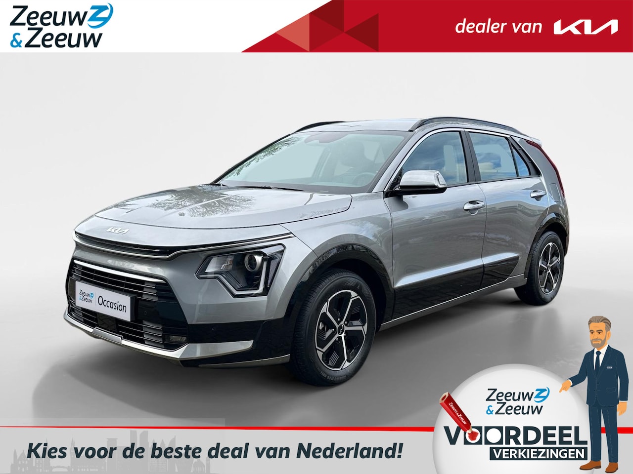 Kia Niro - 1.6 GDi Hybrid DynamicLine | Navi | Clima | Camera | Adapt. Cruise | Apple Carplay | Andro - AutoWereld.nl