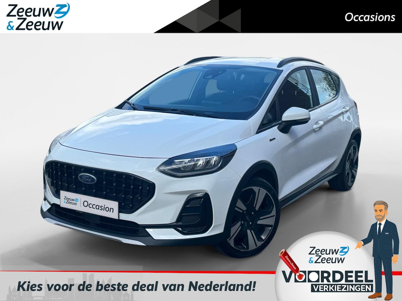 Ford Fiesta - 1.0 EcoBoost Hybrid Active X | Winterpack | Navigatie | Apple Carplay & Andriod Auto | Par - AutoWereld.nl