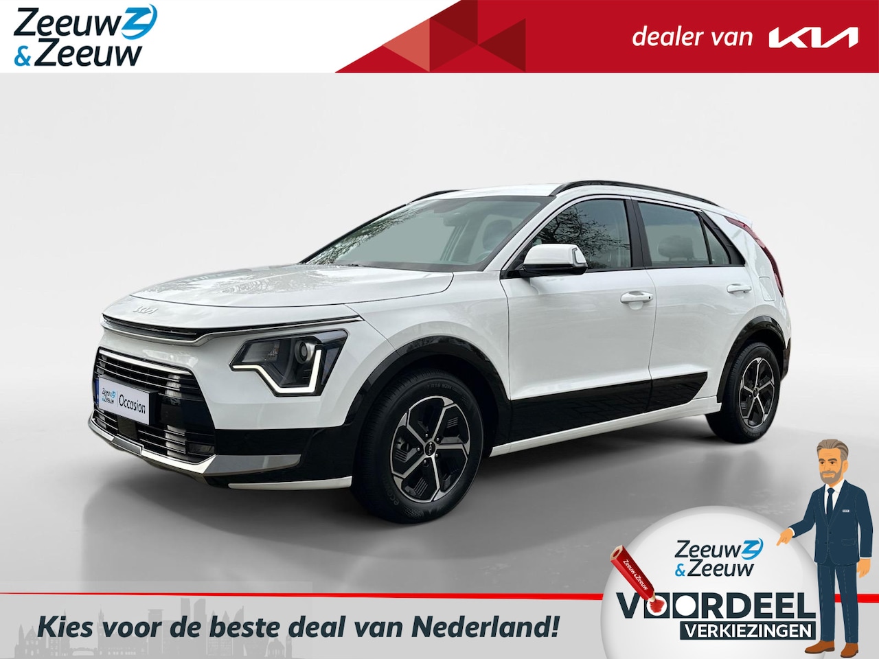 Kia Niro - 1.6 GDi Hybrid DynamicLine | Navi | Clima | Camera | Adapt. Cruise | Apple Carplay | Andro - AutoWereld.nl