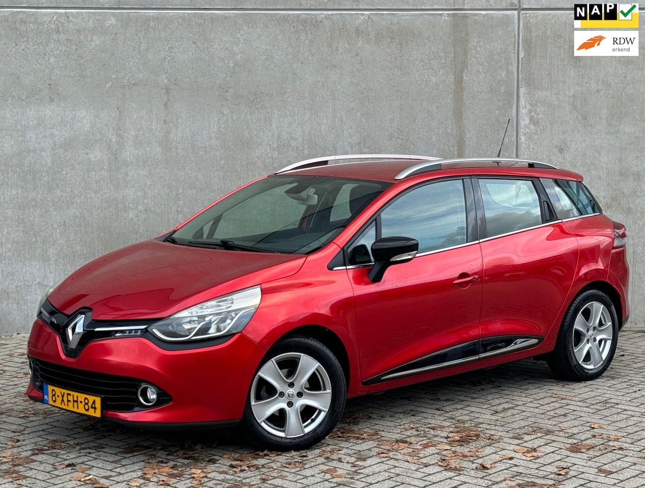 Renault Clio Estate - 0.9 TCe 90pk 2014 Rood CLIMA|NAP|1E EIGENAAR - AutoWereld.nl
