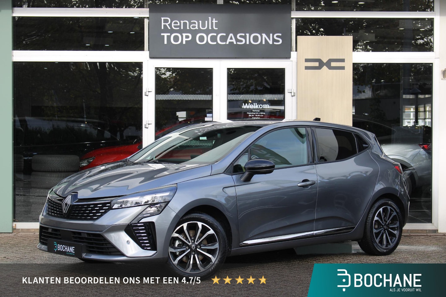 Renault Clio - 1.6 E-Tech Full Hybrid 145 techno Automaat | Navigatiesysteem | 360 Camera | Parkeersensor - AutoWereld.nl