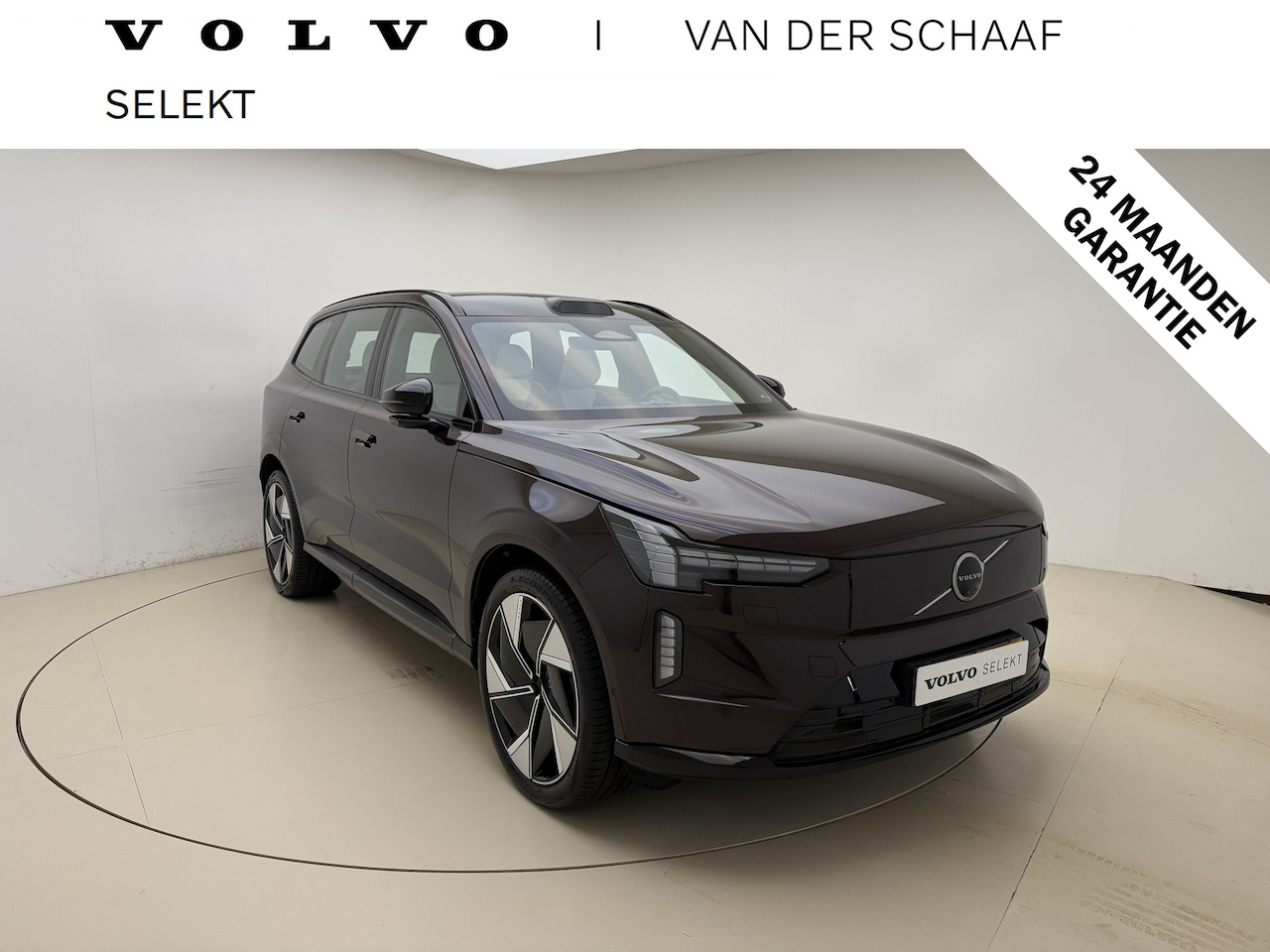 Volvo EX90 - Twin Motor Ultra 7p. 111 kWh / Mullbery Red / Luchtvering / Pilot Assist Pack / Bowers en - AutoWereld.nl