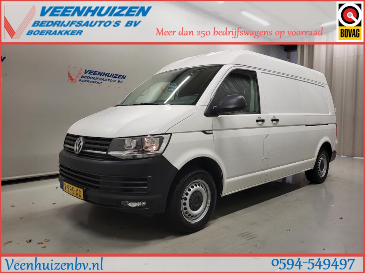 Volkswagen Transporter - 2.0TDI 150pk L2/H2 Automaat Trekhaak Euro 6! - AutoWereld.nl