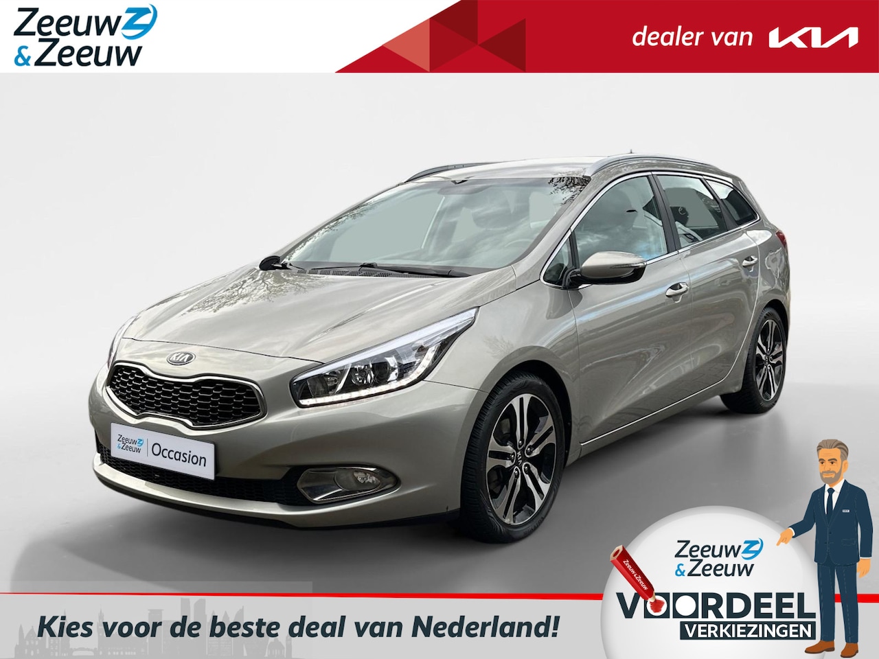 Kia Cee'd Sportswagon - 1.6 GDI Plus Pack | Automaat | Trekhaak | Navi | Clima | Camera - AutoWereld.nl