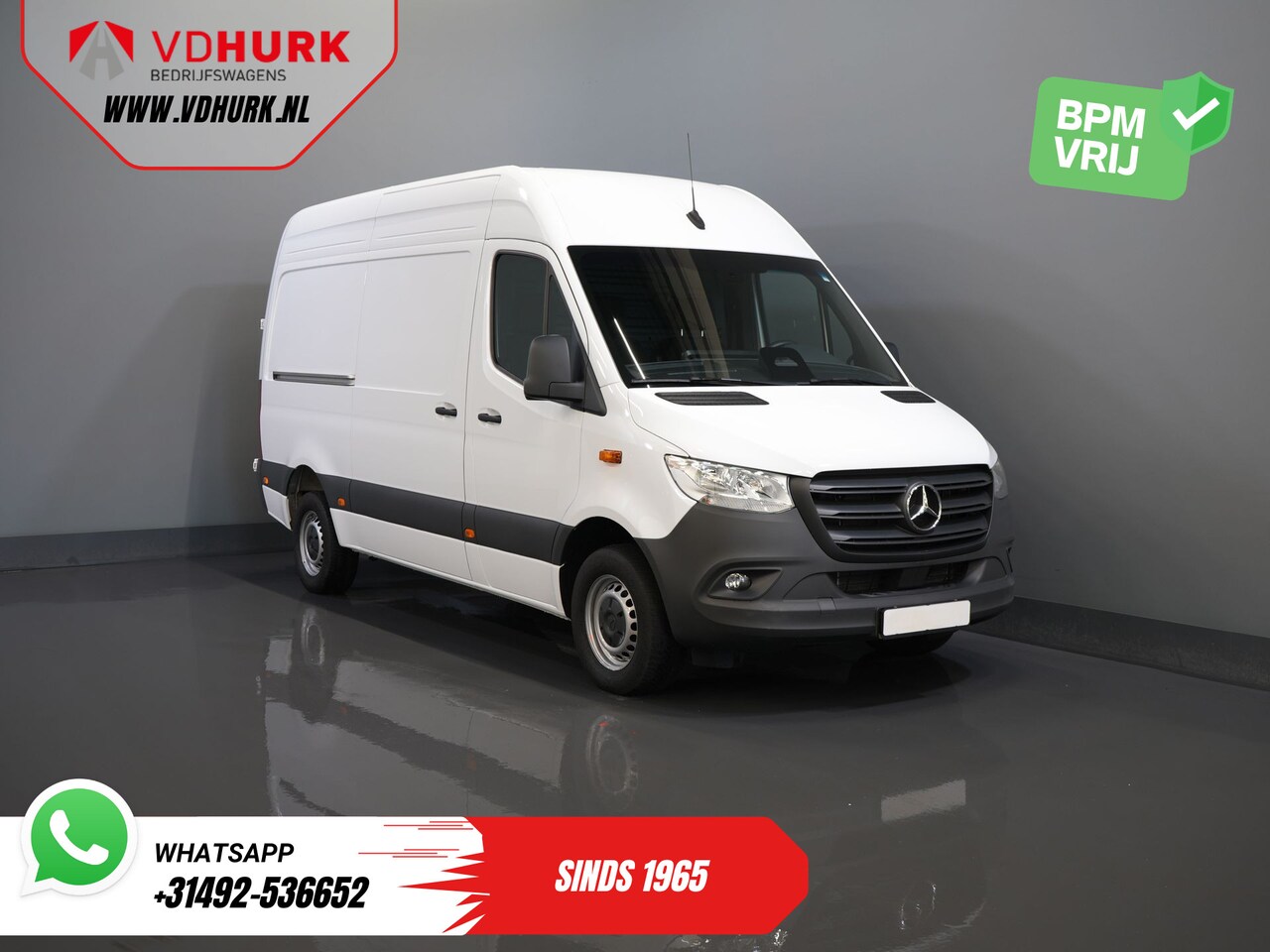 Mercedes-Benz Sprinter - 317 CDI Aut. L2H2 BPM VRIJ! Gev.Stoel/ 270 Gr.Deuren/ Stoelverw./ Navi/ Camera/ Cruise/ DA - AutoWereld.nl