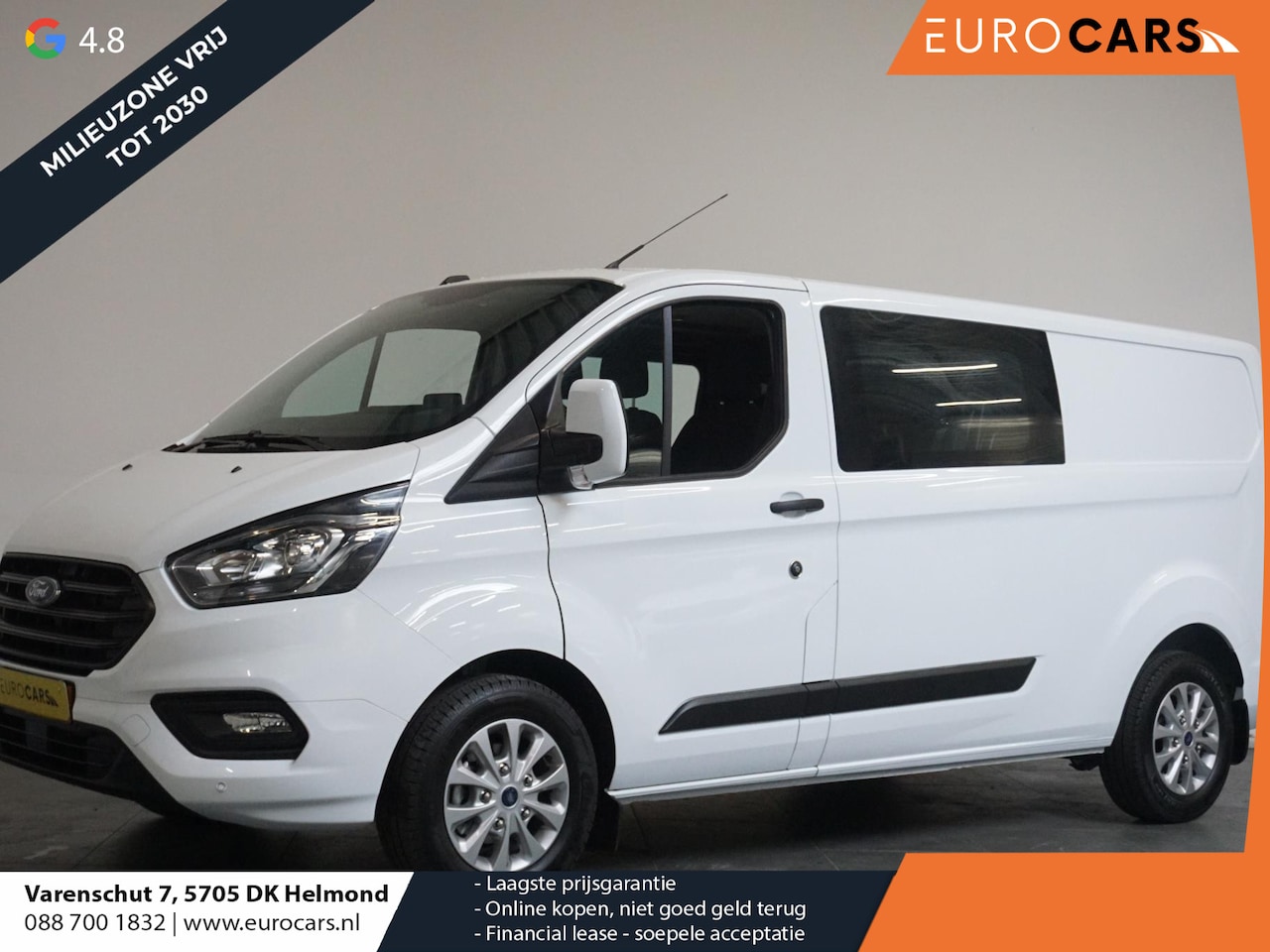 Ford Transit Custom - 300 2.0 TDCI L2H1 Trend Dubbele Cabine Navi Apple Carplay / Android Auto Trekhaak Cruise c - AutoWereld.nl