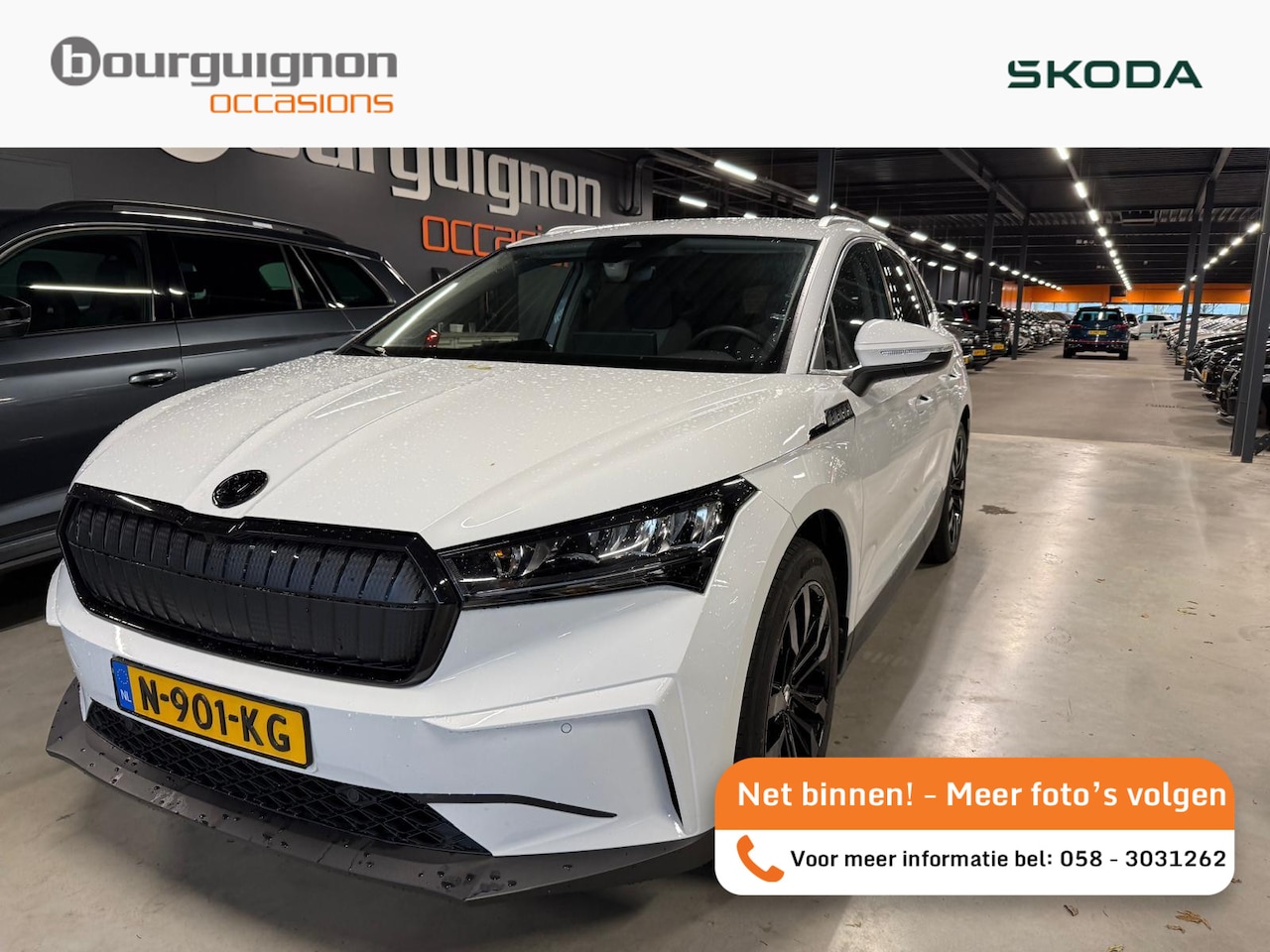 Skoda Enyaq iV - 60 180 Pk Automaat | CarPlay | Stoel- & Stuurverwarming | Climate | Cruise | 20 inch | 81. - AutoWereld.nl