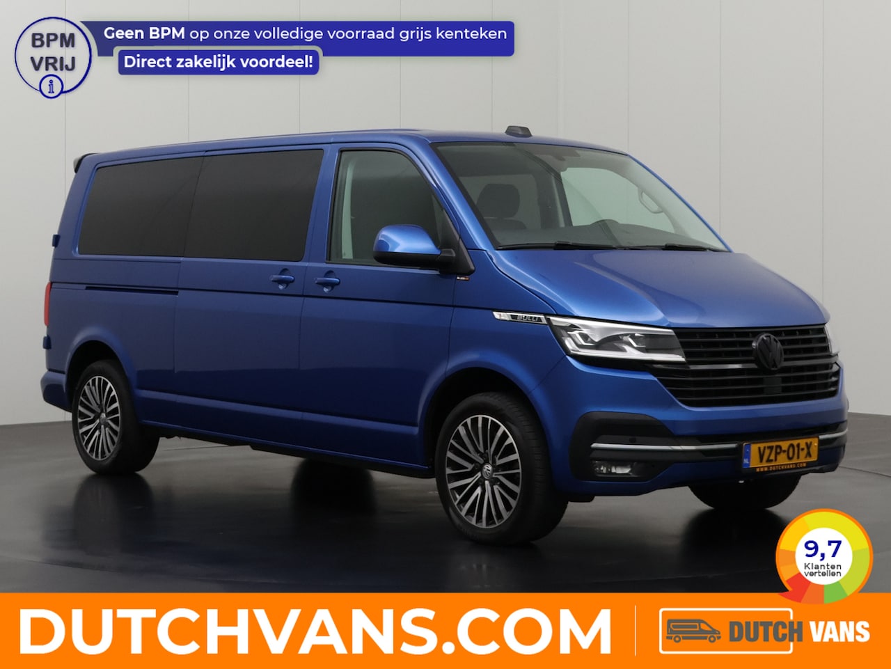 Volkswagen Transporter - 2.0TDI 204PK DSG Automaat Bulli Dubbele Cabine | Led | Digital Cockpit | Navigatie | Multi - AutoWereld.nl