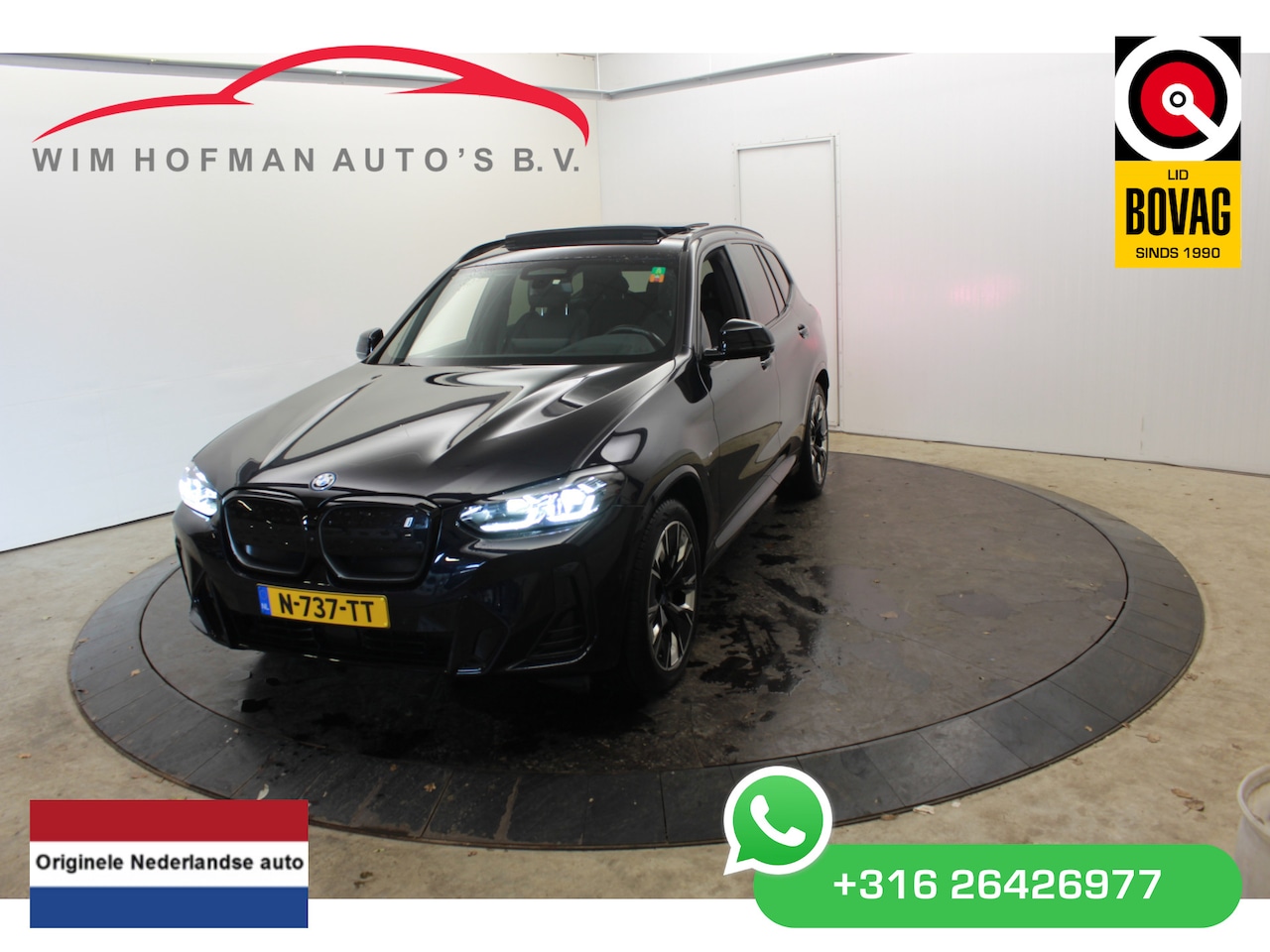 BMW iX3 - High Executive 80 kWh M-Pakket Trekh 360° Cam Leder Head-Up El-Stoelen + Aklep - AutoWereld.nl