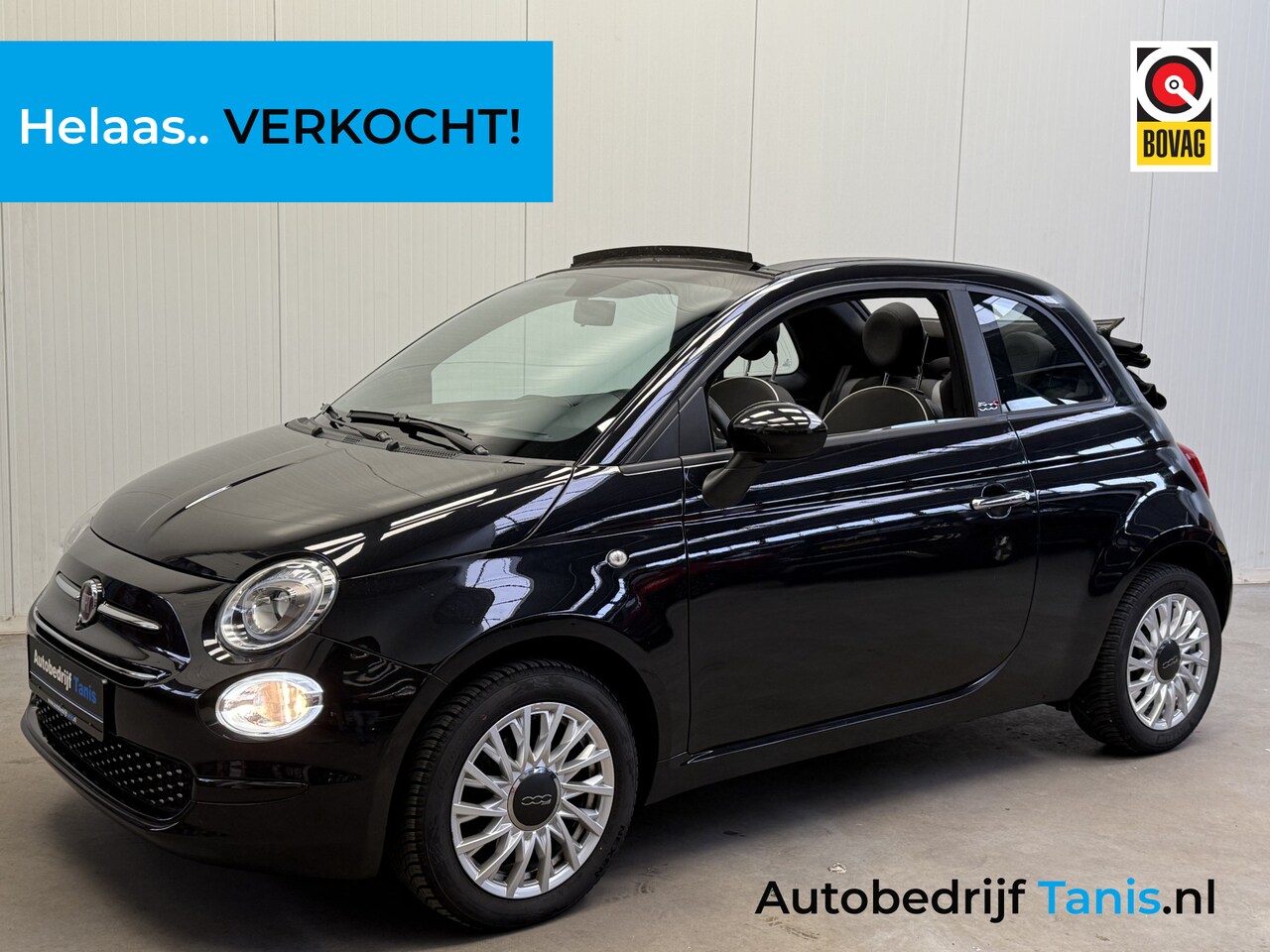 Fiat 500 C - 1.0 Hybrid Lounge AIRCO/ECC-NAVI by CARPLAY-CRUISE CONTROL-PDC-LMV - AutoWereld.nl