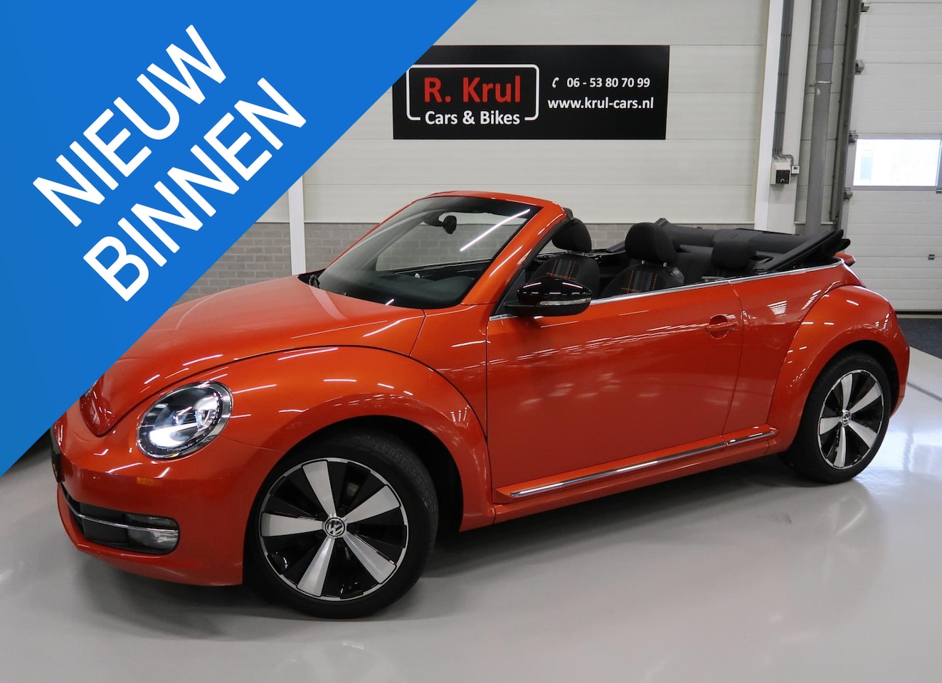 Volkswagen Beetle Cabriolet - 1.2 TSI Club Xenon Fender Airco-ecc Navigatie App Connect Stoelverwarming PDC Boekjes Lage - AutoWereld.nl