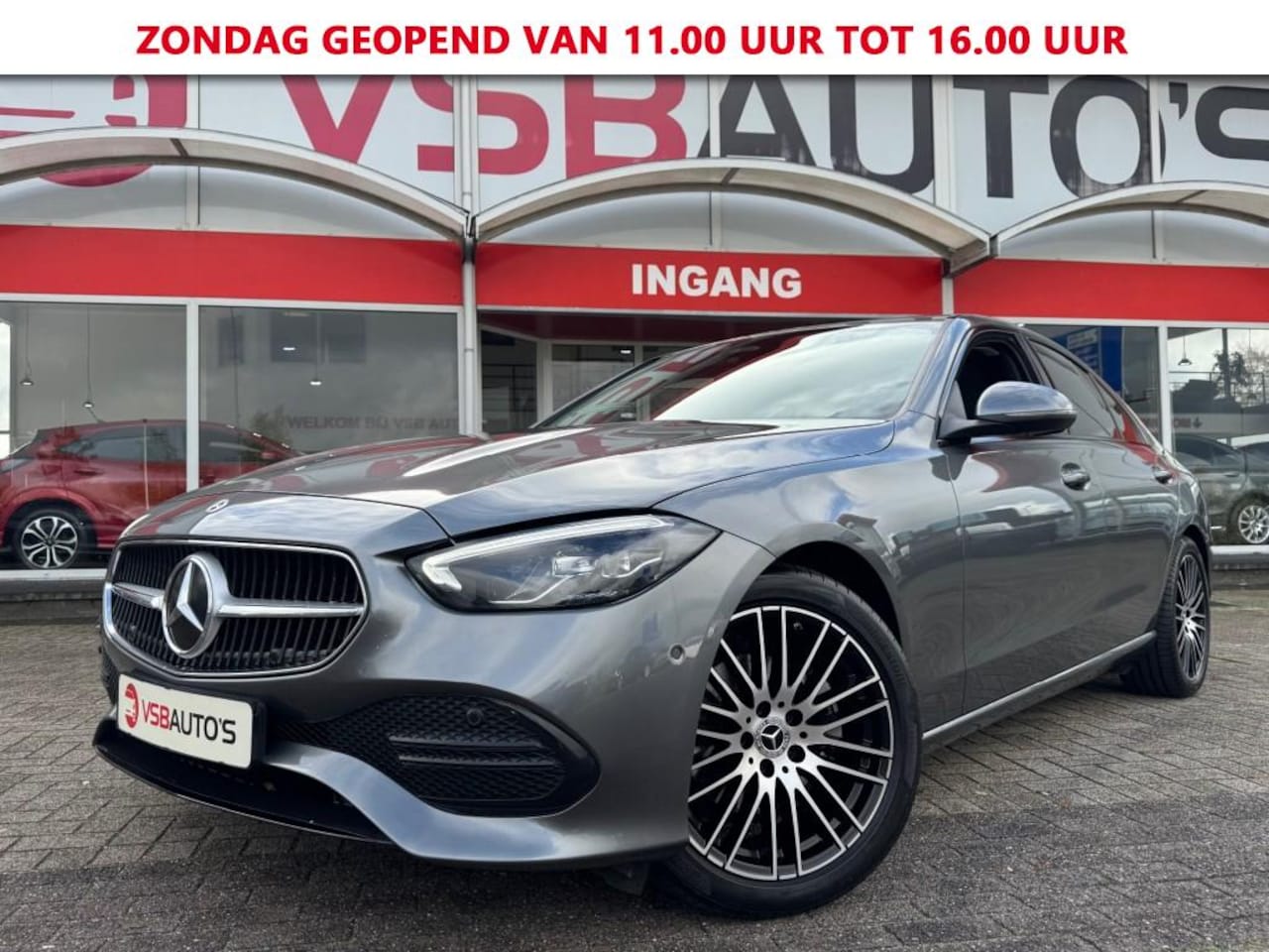 Mercedes-Benz C-klasse - C 180 HYBRIDE AUT. 190PK SCHUIFDAK NAVI CAMERA CARPLAY SFEERVERLICHTING AIRCO LMV PDC - AutoWereld.nl