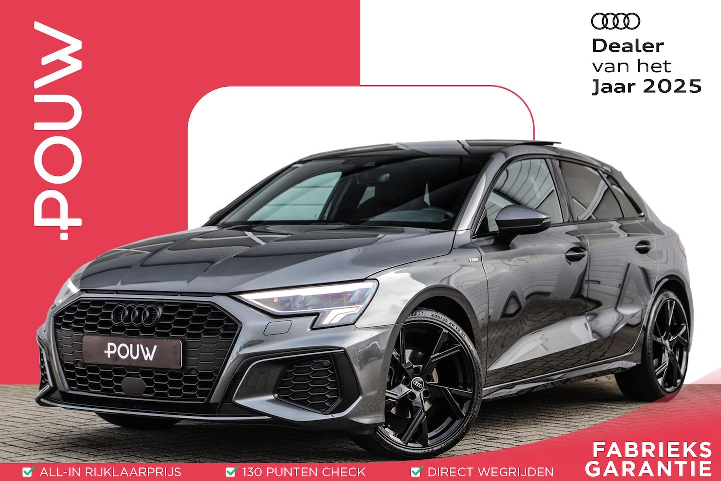 Audi A3 Sportback - 30 TFSI 110pk S-tronic S-Line Edition | Panoramadak | 19" LMV - AutoWereld.nl