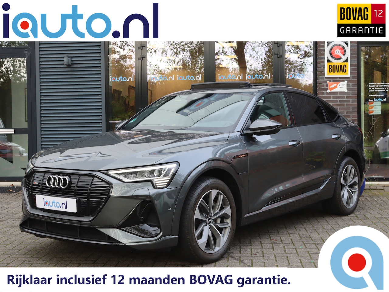 Audi e-tron Sportback - 55 quattro S-Line Optiek 95 kWh Pano/Matrix LED/Camera/ACC/Elek. stoelen+mem/20" - AutoWereld.nl