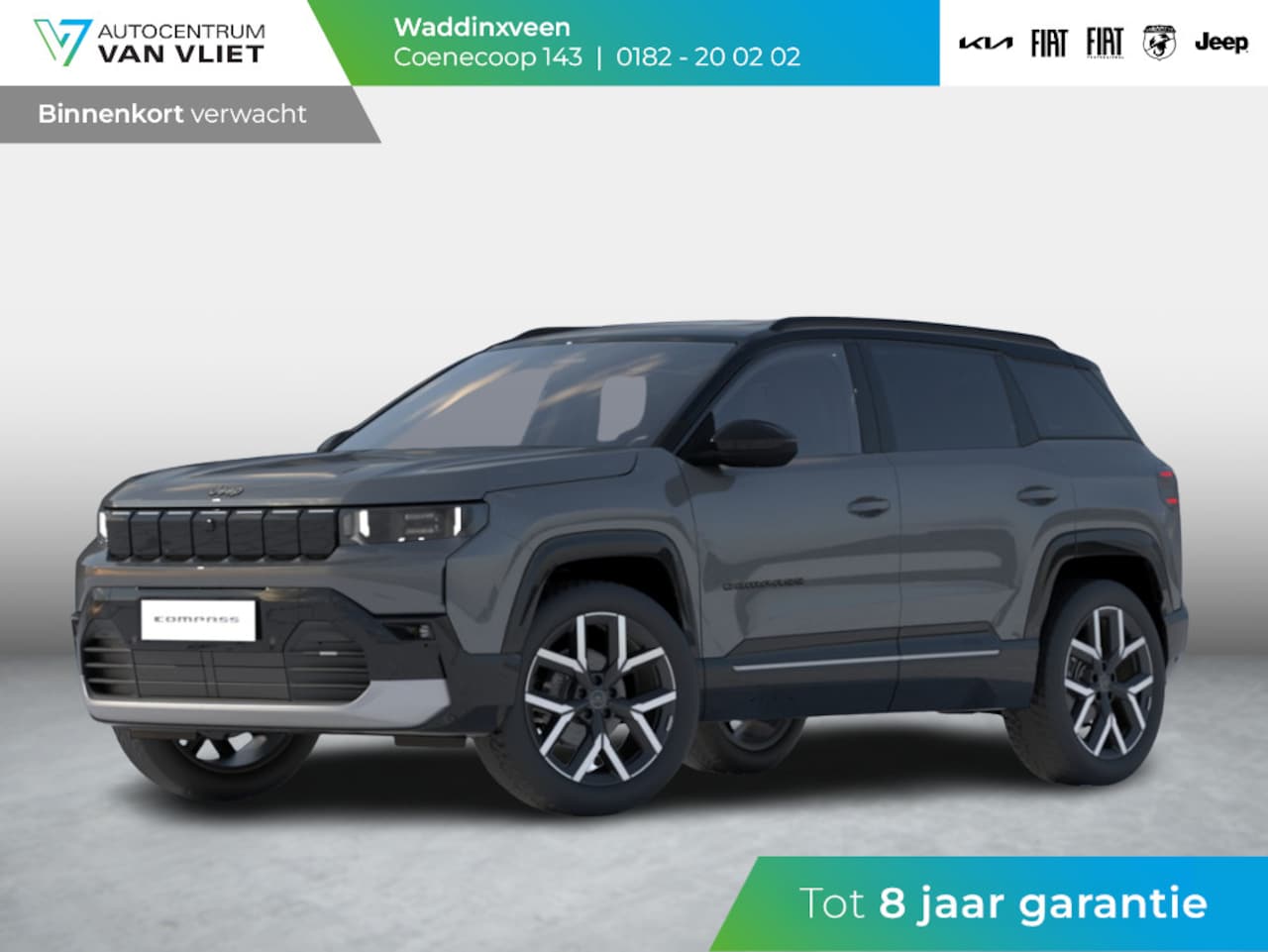 Jeep Compass - First Edition 74 kWh | Adapt. Cruise | Camera | Carplay | 20" | Elektr. A-Klep | Navi | Wi - AutoWereld.nl