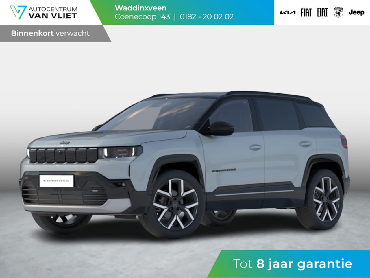 Jeep Compass - First Edition 74 kWh | Adapt. Cruise | Camera | Carplay | 20" | Elektr. A-Klep | Navi | Wi - AutoWereld.nl