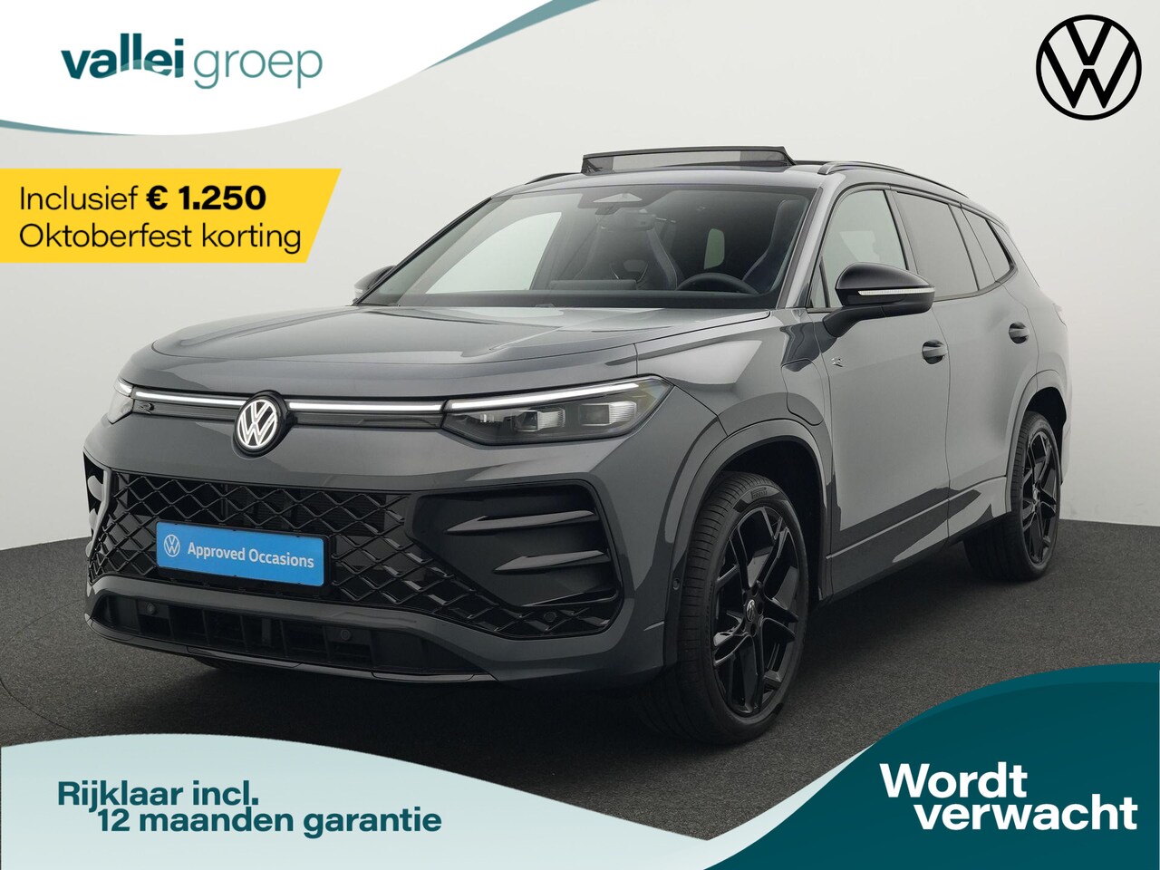 Volkswagen Tayron - 1.5 eHybrid 204 pk DSG R-Line Edition | Panoramadak | Harman Kardon sound | Trekhaak | Hea - AutoWereld.nl