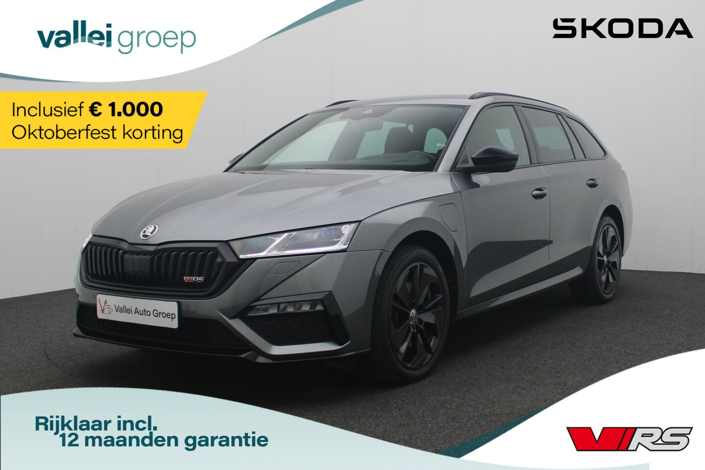 Skoda Octavia Combi - 1.4 TSI 245 pk DSG RS iV PHEV Business | Matrix LED | Adaptief onderstel | Achteruitrijcam - AutoWereld.nl