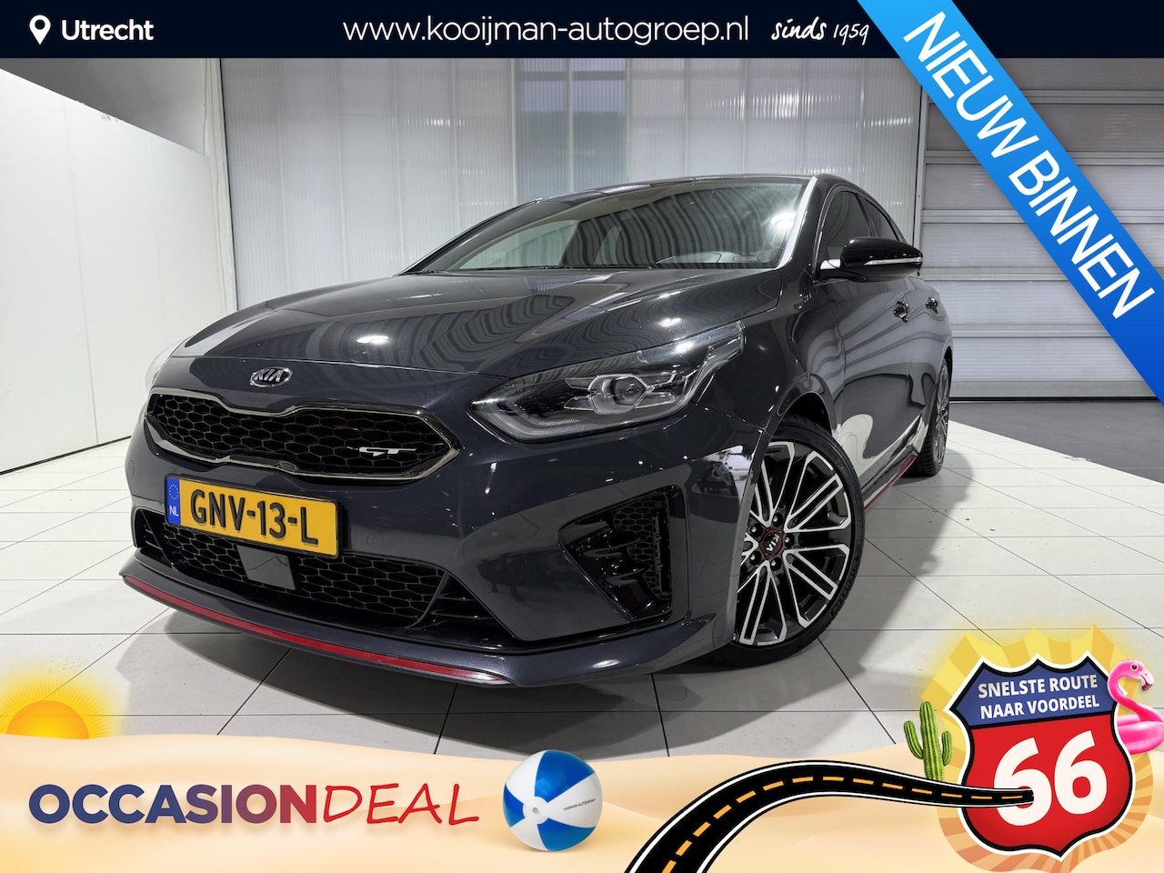 Kia Pro cee'd - 1.6 T-GDi GT 1.6 T-GDI GT 204 PK, Automaat, Schuif/kantel Dak, Stoel-stuurverwarming. - AutoWereld.nl