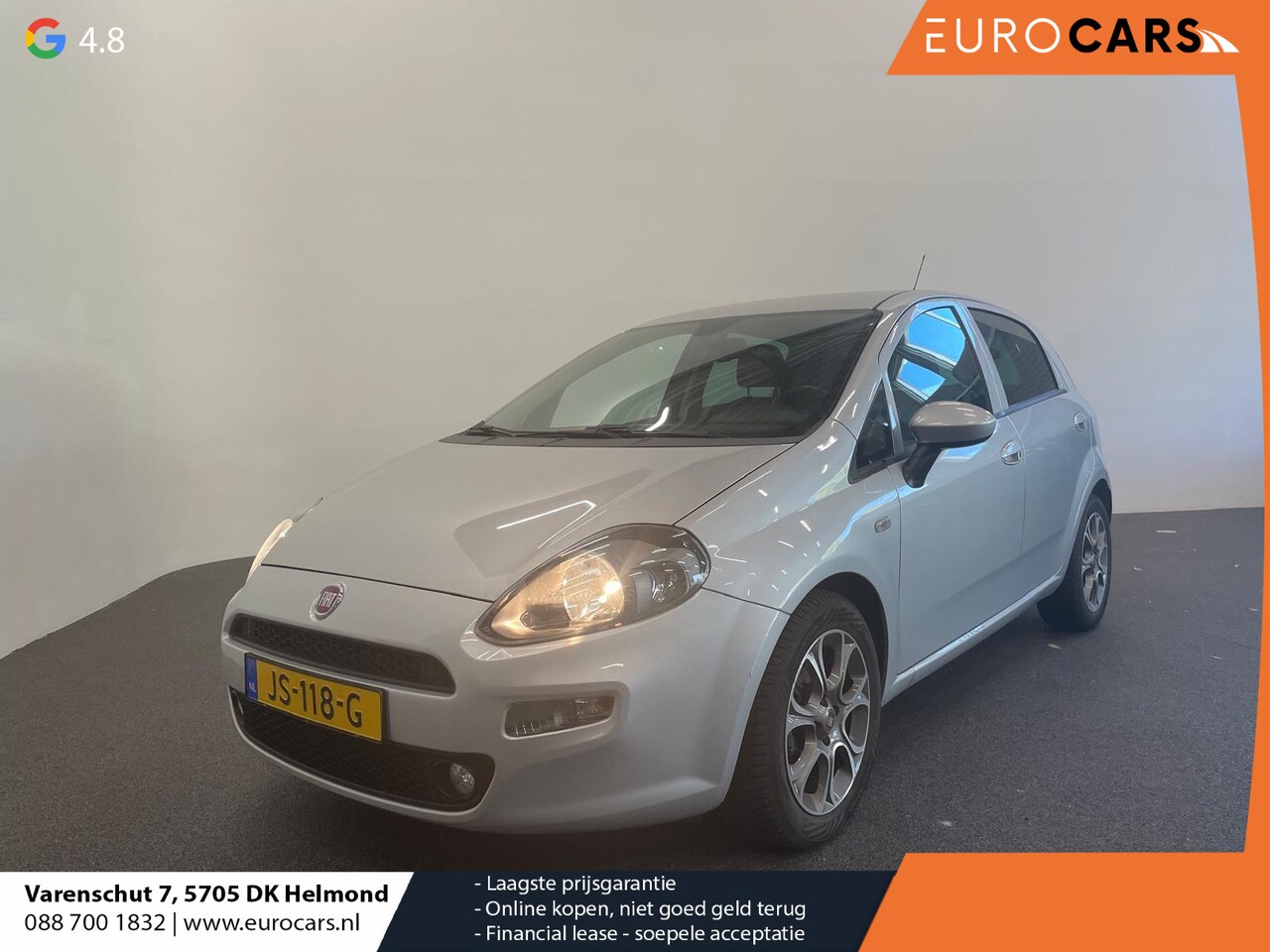 Fiat Punto Evo - 0.9 TwinAir Lounge Automatische Airco Cruise control Bluetooth parkeersensoren achter Lm v - AutoWereld.nl
