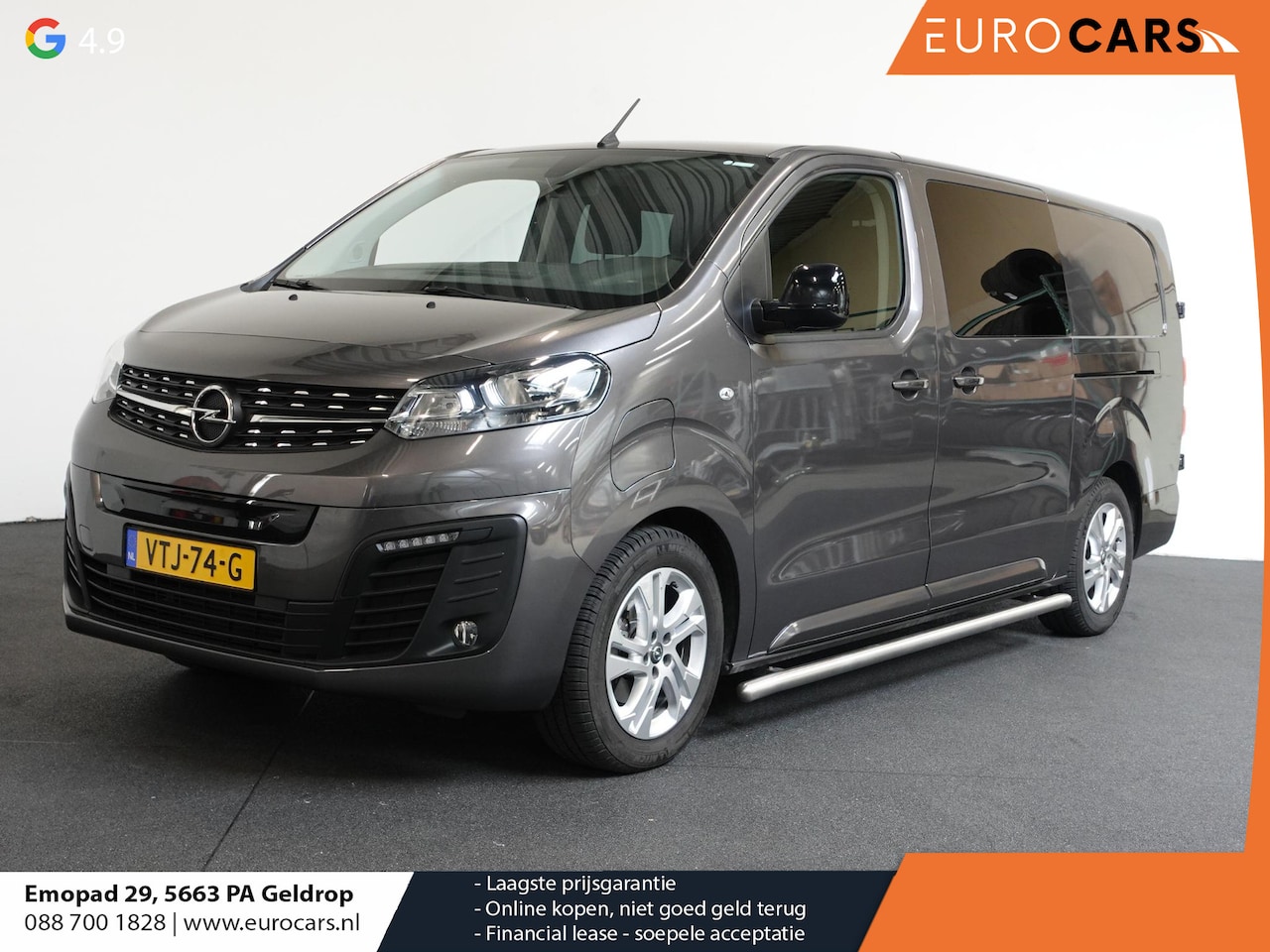 Opel Vivaro-e - L3H1 Dubbele Cabine Edition 75 kWh Automaat Airco Navigatie Cruise Control - AutoWereld.nl