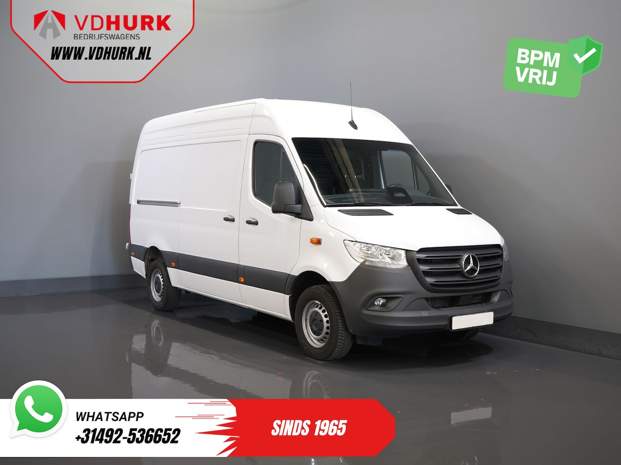 Mercedes-Benz Sprinter - 317 CDI Aut. L2H2 BPM VRIJ! Gev.Stoel/ 270 Gr.Deuren/ Stoelverw./ Navi/ Camera/ Cruise/ DA - AutoWereld.nl