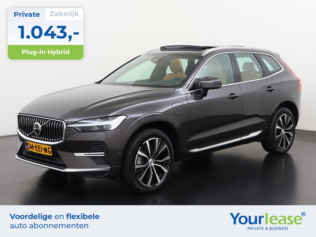 Volvo XC60 - 2.0 T8 Plug-in hybrid AWD Ultimate Bright | All-in 1043,- Private Lease | Direct uit voorr - AutoWereld.nl