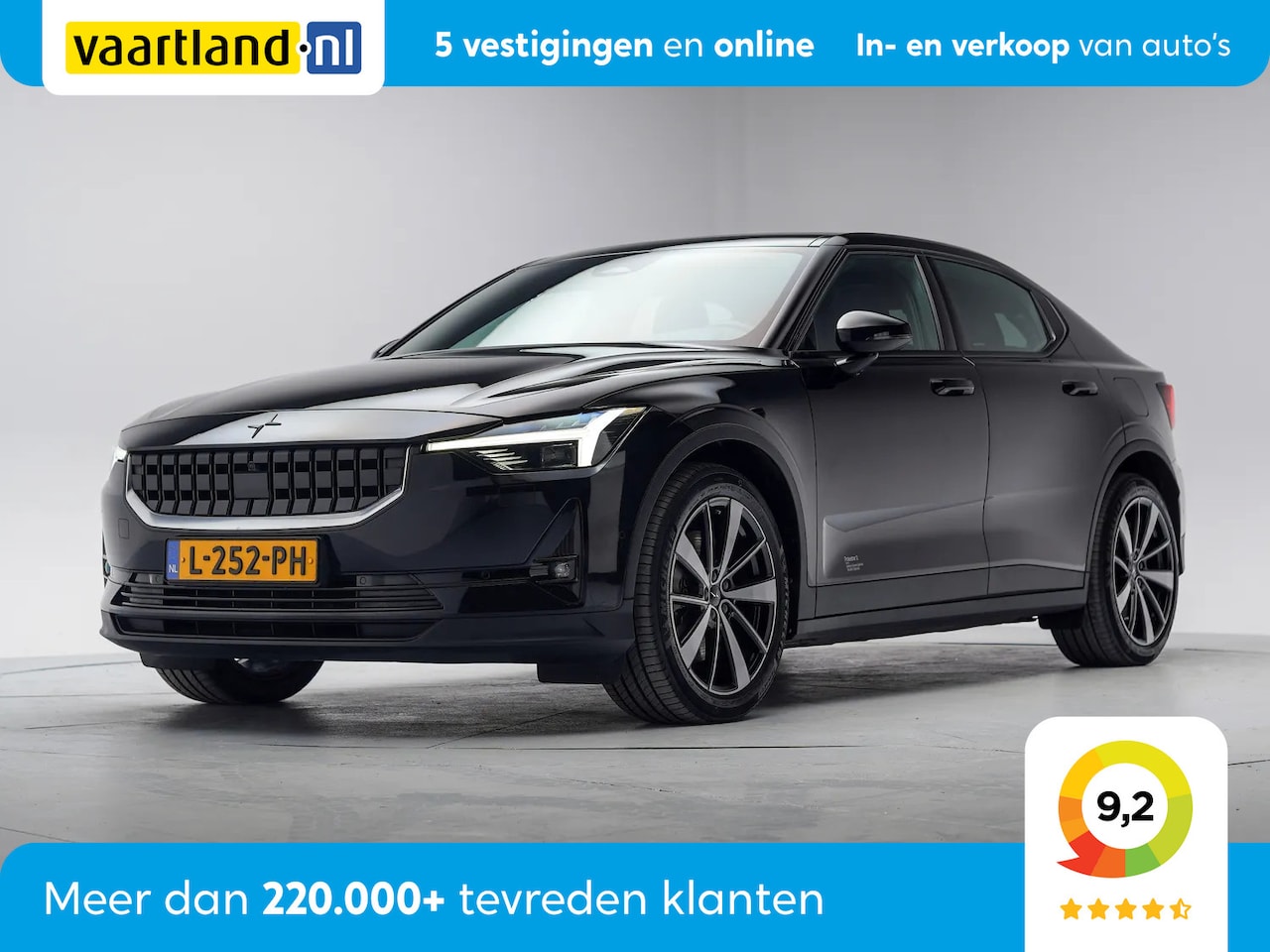 Polestar 2 - Long Range Dual Motor Launch Edition 78kWh [ Panorama Adapt.cruise Standkachel ] - AutoWereld.nl