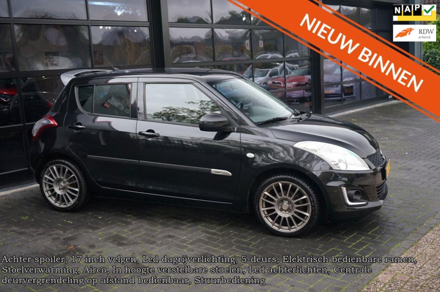 Suzuki Swift - 1.2 Sportline 1.2 Sport-line, Led, Airco, Elek pakket, Stoelverwarming - AutoWereld.nl